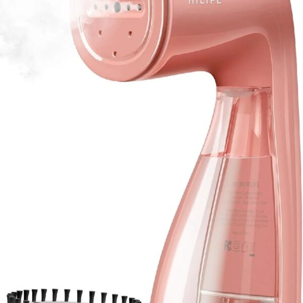 Steamer for Clothes, 1100W Garment Steamer, Fast Wrinkle Removal with Large 300ml Water Tank, Compact and Portable Travel Steam (white)