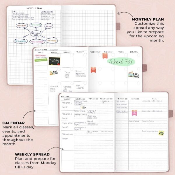 Clever Fox Teacher Planner - Mystic Blue