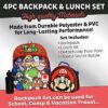 Nintendo Super Mario Bros. 4-Piece Backpack Set for Boys & Girls, Kids 16