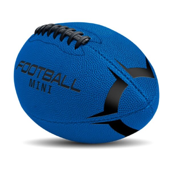 Mini 6” Rubber Football, Toy Ball, Blue, Kids Teen Adult, Unisex, New