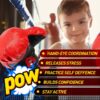 Punching Bag with Boxing Gloves Boxing Bag for Kids Boxing Toy with Adjustable Stand for Boys and Girls Color Black and Red