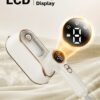 Travel Steamer Iron for Clothes, 1200W Portable Handheld Steamer Iron 4Mode with LCD Display 10s Fast Heating 180° Swivel Handle Powerful Wrinkle Remover, Garment Steamer for Home, Dorm