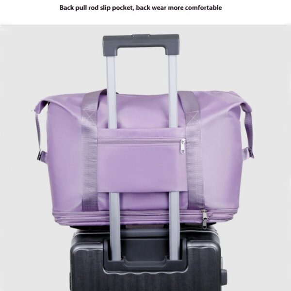 Expandable Luggage Bag With 360° Wheels Extra Large Capacity Wet/Dry Separation Ideal For Business Trips Gym Students And Travel