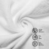 Microfiber Cleaning Cloth in White Color 14 in x 14 in, 30 Piece per Pack (White)