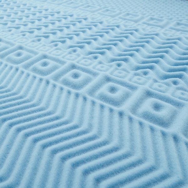 1.5” 7-Zone Reversible Memory Foam Mattress Topper, Twin-XL