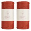 5 Skeins of Sensy Premium 2mm 251 Yards Polyester Rope 100% Polypropylene Cord Macrame Cord 2mm Crochet Bag Cord Macrame Rope Crochet Thread Gift for Knitter (Latte)