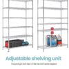 Wire Shelving Cart Unit 3 Shelves Shelf Rack Layer Tier,Black
