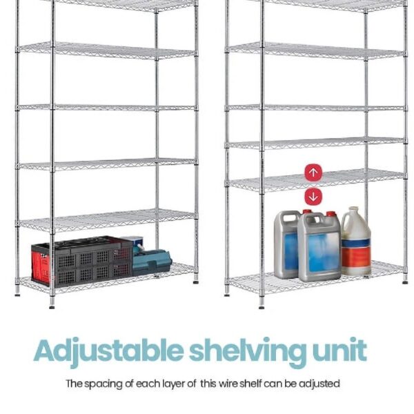 Wire Shelving Cart Unit 3 Shelves Shelf Rack Layer Tier,Black