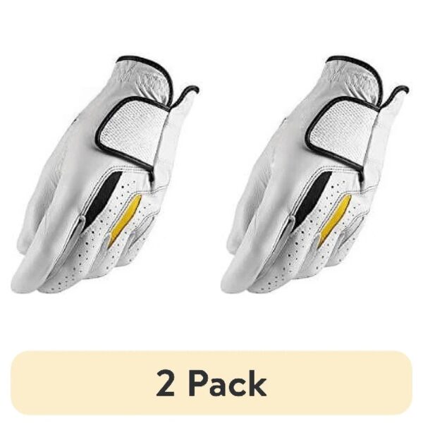 (2 pack) Taylormade Tech Golf Glove, Worn on Left Hand, M/L