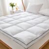 Extra Thick Queen Mattress Topper, Cooling Mattress Pad Cover, 2