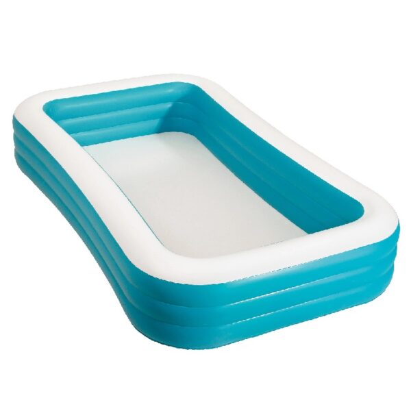 10ft Family Inflatable Swimming Pool, Rectangular, Age 6 & up, Unisex