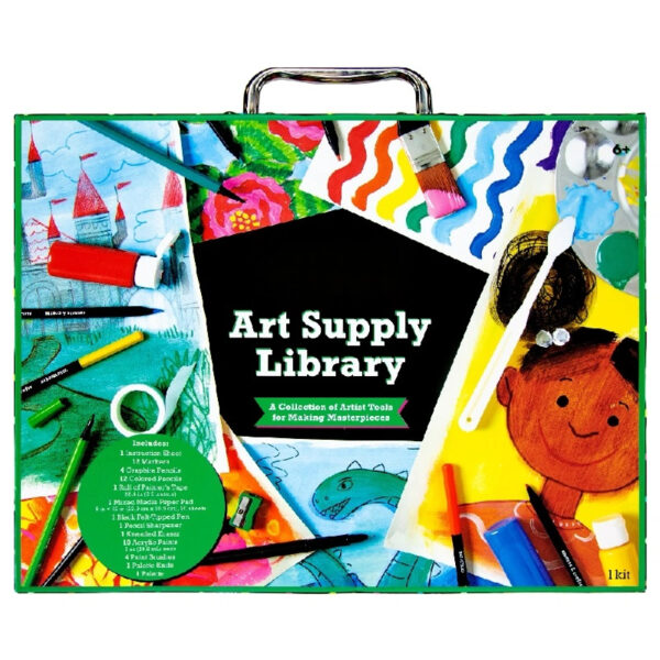 Smarts & Crafts Art Supply Library, 49 Pieces, Unisex, Kids & Teens
