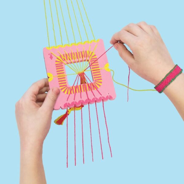 Jewelkeeper BFF Friendship Bracelet Activity Kit, DIY Bracelet Making Kit for Girls, Makes 22 Bracelets, 4 Looms, and Beads - with Instructions