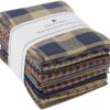 Dunroven House H100-500 Homespun 18 in. x 21 in. Fat Quarters 12pcs-Black