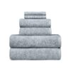 Gardens PowerLoft AIRRICH® Cotton 6-Piece Towel Set, Rich Black