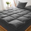 Extra Thick Queen Mattress Topper, Cooling Mattress Pad Cover, 2