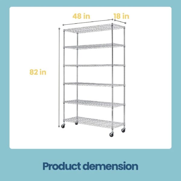 Wire Shelving Cart Unit 3 Shelves Shelf Rack Layer Tier,Black