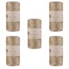 5 Skeins of Sensy Premium 2mm 251 Yards Polyester Rope 100% Polypropylene Cord Macrame Cord 2mm Crochet Bag Cord Macrame Rope Crochet Thread Gift for Knitter (Latte)