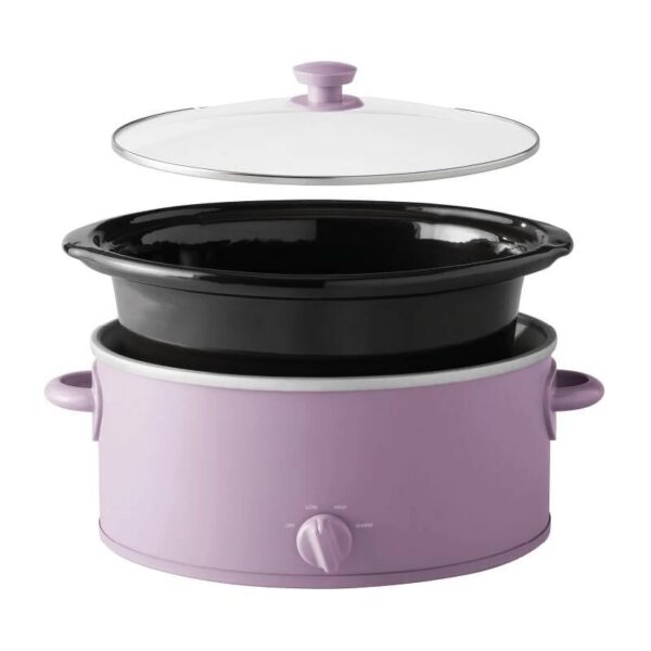 6 Quart Oval Slow Cooker, Stainless Steel Finish, Glass Lid, Model # MS54100112168S