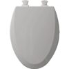 1500EC068 Elongated Closed Front Toilet Seat with Cover,Fawn Beige
