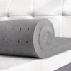 2 Inch Gel Memory Foam Mattress Topper Ventilated Soft Mattress Pad, Bed Topper, CertiPUR-US Certified, Twin Size, Purple