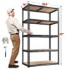 2050LBS 5-Tier Adjustable Storage Shelf Units for Garage Heavy Duty,35.6