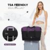 Travel Duffel Bag for Women, Large Weekender Overnight Bag, Carry-on Gym Bag with Separate Shoes Compartment, Mom Hospital Bags for Labor and Delivery with 2 Packing Cubes