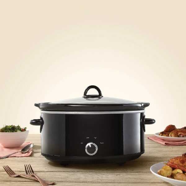 Manual 7-Quart Slow Cooker, Black