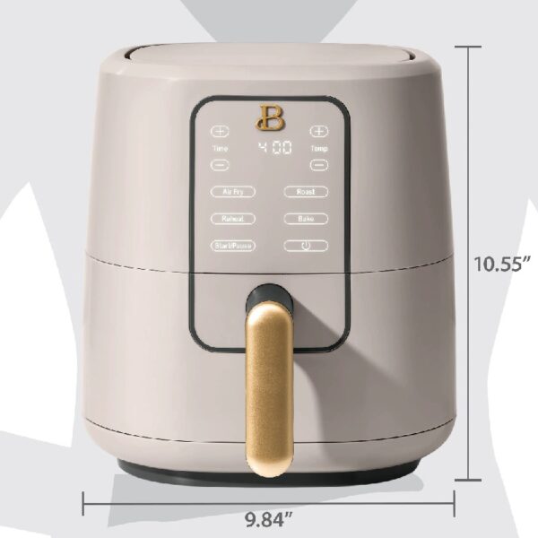 3 Qt Air Fryer with TurboCrisp Technology, White Icing by Drew Barrymore