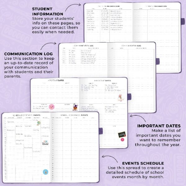 Clever Fox Teacher Planner - Mystic Blue