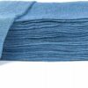 100% Cotton Shop Towels - Absorbent Shop Rags (50-Pack, 12x14 In., Blue)