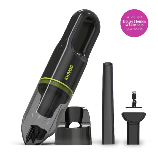 IonVac, Lightweight Handheld Cordless Vacuum Cleaner, USB Charging, Multi-Surface, New
