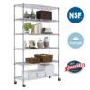 Wire Shelving Cart Unit 3 Shelves Shelf Rack Layer Tier,Black