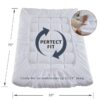 Extra Thick Mattress Topper, Cooling Mattress Pad Cover, Organic Cotton Pillow Top Protector with 8-21 Inch Deep Pocket, Twin Size