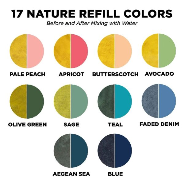Tulip One-Step Tie-Dye Refill Powder Dye 30 Pack - Nature Colors