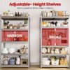 5-Tier Metal Boltless & Adjustable Storage Rack, Blue