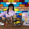 Toy Organizer With 18 Adjustable Compartments Compatible with Calico Critter, Hot Wheels, Lego Storage Organizer