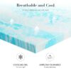 2-Inch Memory Foam Mattress Topper with Cooling Gel, CertiPUR-US Certified, Pressure Relief & Breathable Comfort Bed Topper, Full Size