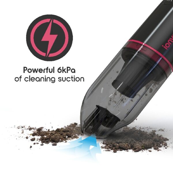 IonVac, Lightweight Handheld Cordless Vacuum Cleaner, USB Charging, Multi-Surface, New