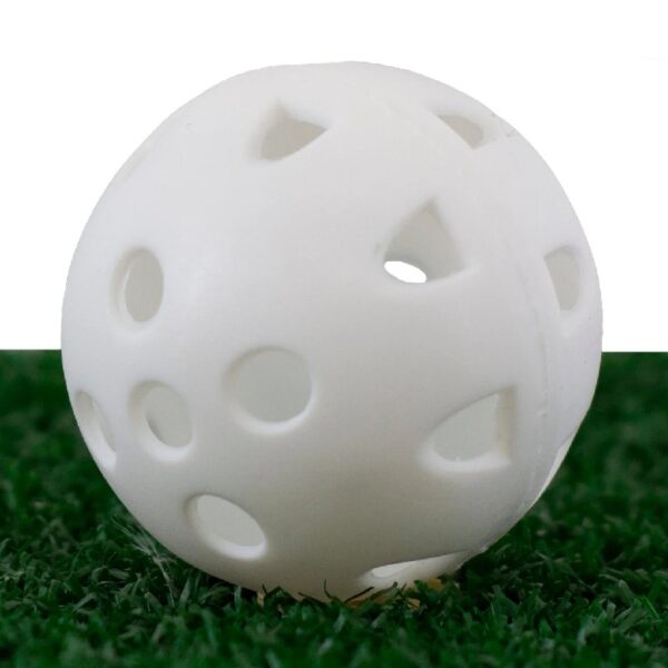 (4 pack) 15Pk White Hollow Practice Golf Balls