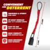 Universal Steering Wheel Steel Wire Lock – Heavy-Duty Anti-Theft Car Lock, 5mm Thick & Durable Security Device for Cars, SUVs, and Trucks, Easy to Use with High-Strength Steel Cable