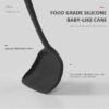 Black Silicone Cooking Utensils Set - 446°F Heat Resistant Kitchen Utensils,Turner Tongs,Spatula,Spoon,Brush,Whisk,Kitchen Utensil Gadgets Tools Set for Nonstick Cookware,Dishwasher Safe (BPA Free)