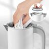 Travel Electric Tea Kettle with Auto Shut-Off & Boil Dry Protection, 304 Stainless Steel Mini Portable Water Boiler, 0.8 L Fast Heating Coffee Kettle, Perfect Holiday Gifts Black