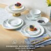 Blue Ribbons 12-Piece Glass Dinnerware Set (Service for 4)