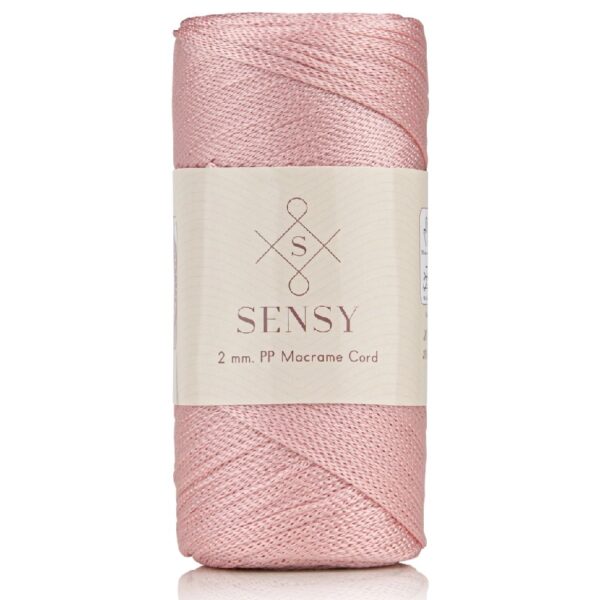 5 Skeins of Sensy Premium 2mm 251 Yards Polyester Rope 100% Polypropylene Cord Macrame Cord 2mm Crochet Bag Cord Macrame Rope Crochet Thread Gift for Knitter (Latte)