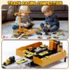 Kids Construction Trucks Toys, Alloy Car Vehicles Set with Light and Sound, Dump Truck, Excavator, Crane, Concrete Truck for 3-7 Years Old Boys Thanksgiving Christmas Birthday Gifts
