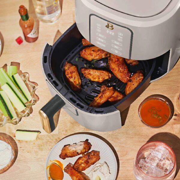 3 Qt Air Fryer with TurboCrisp Technology, White Icing by Drew Barrymore