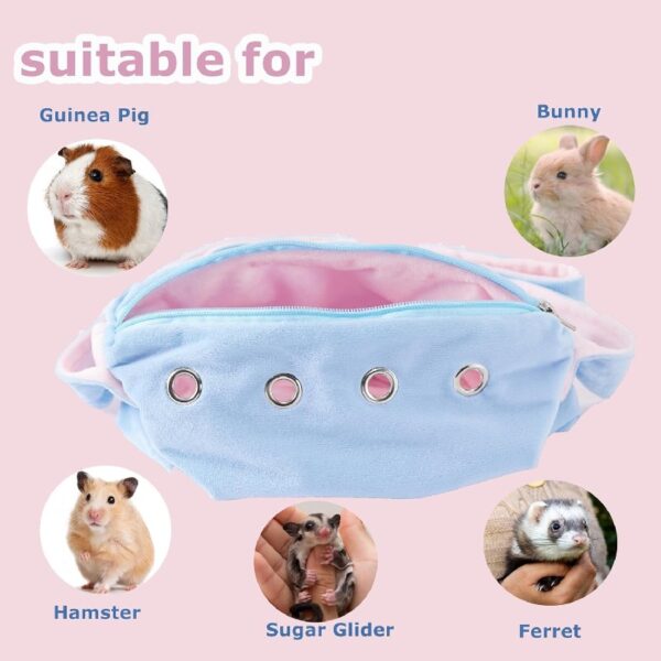 f4b71bfef00f43ebae45b329015a641f Bonding Pouch Small Pet Carrier Bag Sling with Strap Critter Cuddler for Gliders Ferret, Rat, Hedgehog, Hamster Outdoor-Orange