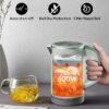Travel Electric Tea Kettle with Auto Shut-Off & Boil Dry Protection, 304 Stainless Steel Mini Portable Water Boiler, 0.8 L Fast Heating Coffee Kettle, Perfect Holiday Gifts Black