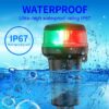 Marine Navigation Lights for Boats LED - Red/Green Battery Powered Nav Lights for Boats - Suction Mount, Swivel Base, 3-Mode Operation - 1NM Waterproof